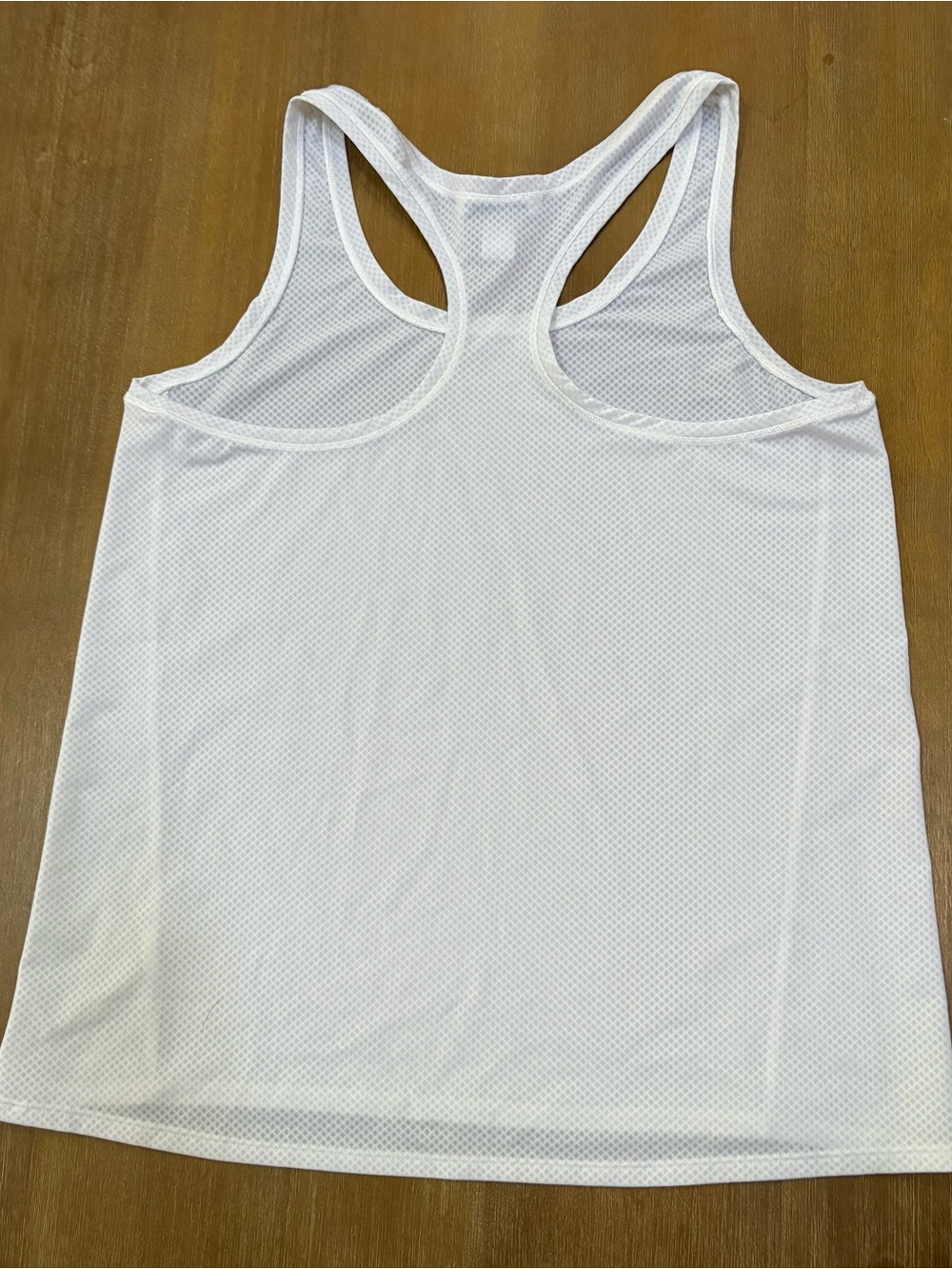 Athleta White Mesh Racerback Tank Top - Picture 2 of 6